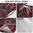 thumbnail image 4 of Dark Christmas Red Plaids Green Lines Snowflakes Swim Trunks Board Shorts Beach Pants Bathing Bottoms 5T, 4 of 8