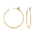 thumbnail image 3 of Ross-Simons Italian .50 ct. t.w. CZ Jewelry Set: Stud Earrings and Hoop Earring Jackets in 18kt Gold Over Sterling, Women's, Adult, 3 of 7