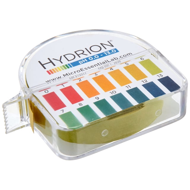 Papel de prueba de pH Phydrion 0-13, rango de pH, rollo de 50 pies