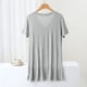 thumbnail image 4 of Fiudx Camisas de Mujer Blusa de Mujer Lisa Casual Moda Cuello Redondo Regular Sin Mangas Ropa de Dormir Tops, 4 of 5