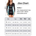 thumbnail image 6 of Womens Long Sleeve Zipper Boyleg Rashguard One Piece Athletic Bathing Suit UV Sun Protection Swimsuits High Neck Padded Beach Swimwear, 6 of 6