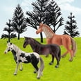 thumbnail image 3 of Miniature Horses Toy Detailed Texture High Simulation Decoration Accessories Farm Miniature Horses Animal Model Toy for Kids, 3 of 10
