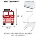 thumbnail image 6 of Big Dot of Happiness Thank You Firefighters - Outdoor Lawn Sign - First Responders Appreciation Yard Sign - 1 Piece, 6 of 7