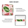 thumbnail image 5 of Sikiie Watermelon Leather Tissue Box Cover Square, tissue box holder, Tissue Box with Bottom Belt-5.2”x5.2”x5.2”, 5 of 7