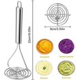 thumbnail image 3 of triturador de puré de patatas prensa manual de acero inoxidable profesional v, 3 of 5