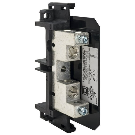 Square D Neutral Assembly, 240/600VAC, 60/100A SN0610