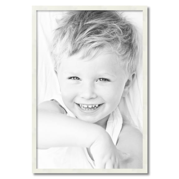 ArtToFrames 23x34" White Picture Frame, White Wood Poster Frame, with Regular Acrylic and 2 (FBPL-5140)