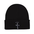thumbnail image 1 of Gorro de punto para invierno con bordado Jack, estilo anime, unisex, 1 of 1