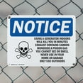 thumbnail image 5 of (2 Pack) Using A Generator Indoors Will OSHA Notice Sign 24 Inch X 18 Inch Plastic Sign, Weather Resistant, UV Protected for Workplace, Business, and Construction Site, Made in the USA, 5 of 8