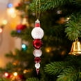 thumbnail image 4 of CuiLiyq 3 Pcs Christmas Tree Ornament Set, Glittering Shatterproof Plastic Tomatoes On Sticks Shapes Pendant, Xmas Hanging Decoration for Holiday Wedding Party Fireplace Decor (D), 4 of 6