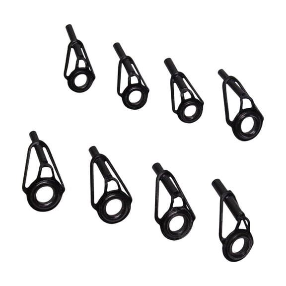 8Pcs Fishing Rod Tip Repair 8 Size 6mm 8mm Fishing Rod Guide Replacements Set