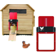 thumbnail image 1 of Puerta automática de gallinero con sensor de luz - Puerta de gallinero de inducción totalmente impermeable para gallinero - Puerta automática de gallinero (Rojo) Kuyhfg Bienvenido a Kuyhfg, 1 of 5