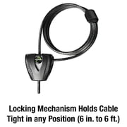 Master Lock Python Adjustable Locking Cable - 6' X 3/16 Diameter 8417D - 2-Pack