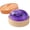 Glitter Purple, variant on Dumpling Squishies, Glitter Dumpling Mystery Box, Colorful Dumplings Stress Balls Fidget Sensory Toys, Stocking Stuffers with Food Steamer Stretchy Desk Toys Great Gifts