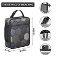 thumbnail image 3 of Marble Modern Geometric Flowers Abstract Lunch Box for Men Women Lightweight Thermal Food Container Bag for Office Work Picnic Reusable, 3 of 6