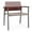 Chelse Mahogany, variant on Avon Reception Waiting Oversize Chair HPL Seat Back / Charcoal Steel / Mahogany