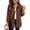 Coffee #016, variant on Waffle Knit Shacket for Women 2026 Long Sleeve Button Down Shirts Collared Business Casual Fall Tops with Chest Pocket
