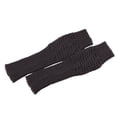 thumbnail image 1 of Puños de piel sintética para muñecas: calentadores de brazos sin dedos para mujer, guantes elásticos de invierno, guantes acrílicos, guantes largos, 1 of 5