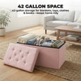 thumbnail image 3 of Alvantor Foldable Storage Ottoman Bench, 42 Gallon Large Capacity, 660lbs Weight Capacity, 1" Thick Foam Seat, 3 of 7