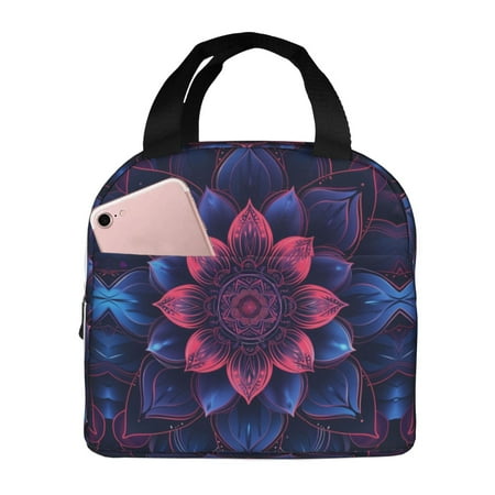 Insulated Lunch Bag for Women Men - Bohemian Vintage Pattern Leakproof Cooler Lunch Box for Women Men  Lunch Tote Bags for Work School Picnic Travel