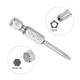 thumbnail image 4 of Uxcell TS10 Magnetic Security Star 5 Point Torx Screwdriver Bit 1/4" Hex Shank 2" Length, 4 of 5