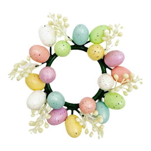 Anillos de vela de huevo de Pascua, corona, Mini corona Bohemia, centro de mesa, candelabro de pilar para decoración de mesa, gabinetes de cocina Estilo B