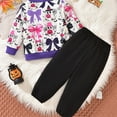 thumbnail image 4 of XUELUO Toddler Girls Outfits Sets Outfits Cartoon Print Hoodie And Pants Warm Fall Winter Clothes Children Girls 2 Piece Sets Cute, 4 of 9