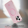 thumbnail image 6 of For Apple iPhone 11 (6.1") Hybrid Slim TPU IMD Fashion Premium Recycled Eco-Friendly Magnetic Circle Compatible with MagSafe Cover ,Xpm Phone Case [ Matte Rose Pink ], 6 of 9