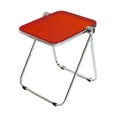 thumbnail image 3 of Pequeña mesa de bandeja de televisión plegable mesa de café pequeña mesa de café mesa de bocadillos plegables para apartamento de patio de dormitorio Rojo, 3 of 8