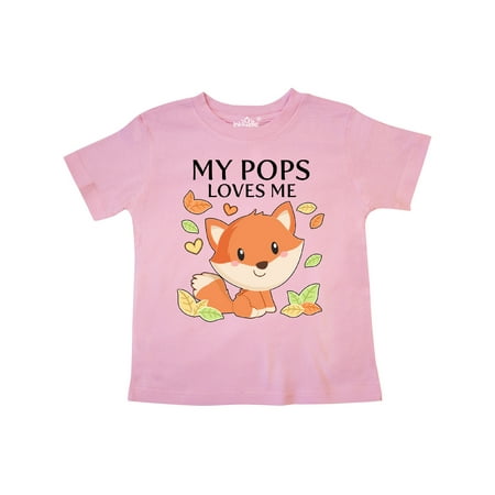 

Inktastic My Pops Loves Me- little fox Gift Toddler Boy or Toddler Girl T-Shirt