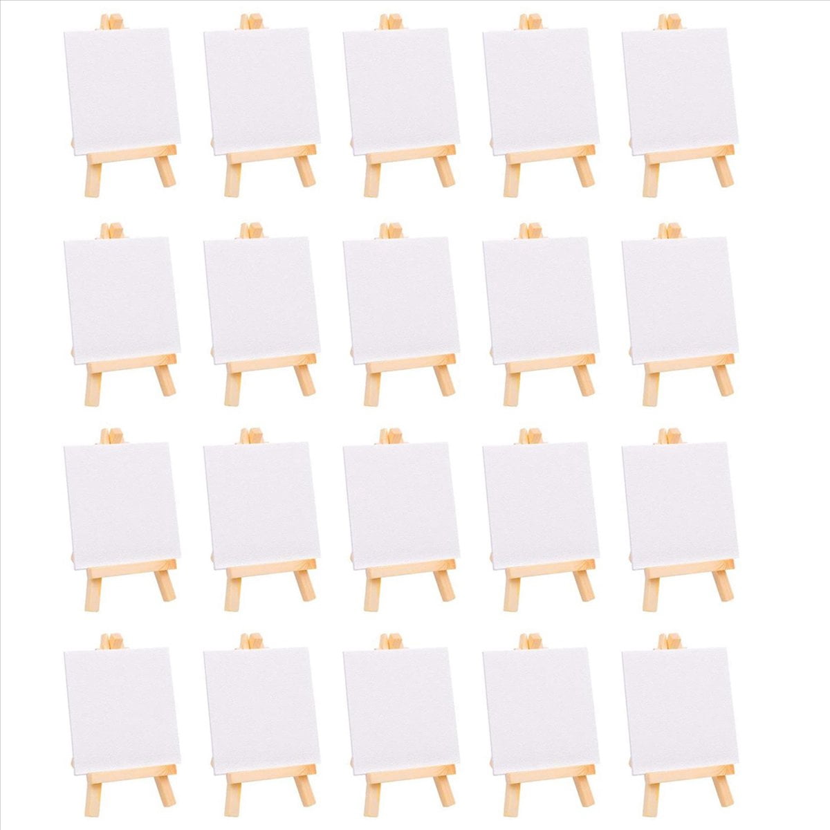120Pcs Mini Canvas Drawing Board with Easel, Painting Canvas Panel, Suitable for Art Painting Supplies