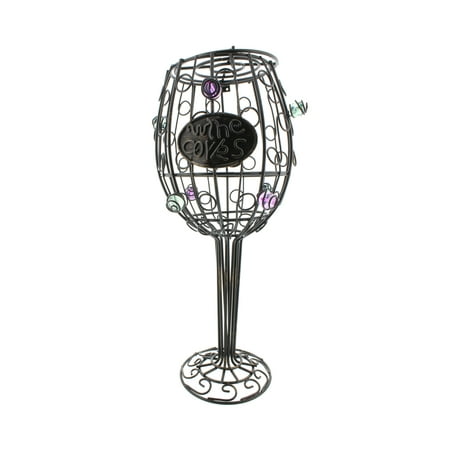 - Wine Glass Cork Holder – 12” Inch Container 45+ Cork Collector Catcher Cage
