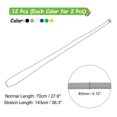 thumbnail image 2 of Uxcell 12Pcs Bandas de Goma para Botes de Basura, Se Ajusta a Botes de Basura de 13-30 Galones 14", 2 of 7