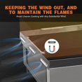thumbnail image 4 of Wind Guard For Blackstone 36 Inch Griddle,griddle Accessories For Outdoor Barbecue, Magnetic Stainl, 4 of 5