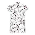 thumbnail image 5 of T-Shirt for Women V Neck Short Sleeve Fashion Graphic Print Abstract Art Style Loose Fit Breathable Summer Tops Casual Streetwear Apparel, 5 of 6