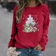 thumbnail image 2 of Gibobby Jersey de forro polar de Navidad Impresión100% algodón puro Negro Liso en blanco Camiseta de manga corta Unisex para hombres y mujeres (Rojo, S), 2 of 5
