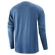thumbnail image 1 of Hombres Cuello Redondo Manga Larga Raglan Diario Slim Fit Botones Pullover Camisas Tops Blusa Pompotops oipoqjl7744, 1 of 3