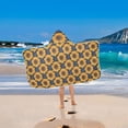 thumbnail image 5 of Toddler Hooded Beach Towel 24x50 Kids Bath Towels Soft Quick Dry for Swim Pool Boys Girls Sunflowers and Small Leaf, 5 of 7