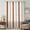 Burnt orange gray, variant on Burnt Orange Navy Blue Striped Sheer Curtains 45 Inches Long, Farmhouse Stripe Art Light Filering Curtains, Breathable Simi Curtain Privacy Drapes for Kitchen Bathroom Small Window Treatment