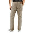 thumbnail image 3 of Men's Skinny Fit Cotton Blend Denim Stretch Casual Work Jean Pants (Khaki, 34W x 30L), 3 of 3