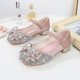 thumbnail image 1 of Zapatos de cuero para niñas, zapatos de princesa para niñas, zapatos de diamantes de imitación para niñas medianas y grandes, zapatos individuales para estudiantes, zapatos de tacón alto para niñas, 1 of 6