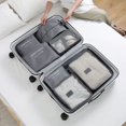 thumbnail image 3 of 6/7PCS Set Travel Organizer Storage Bags Multifunction Packing Cube Bag For Clothes Tidy Portable Wardrobe Suitcase Pouch Case 6pcs-red star, 3 of 6