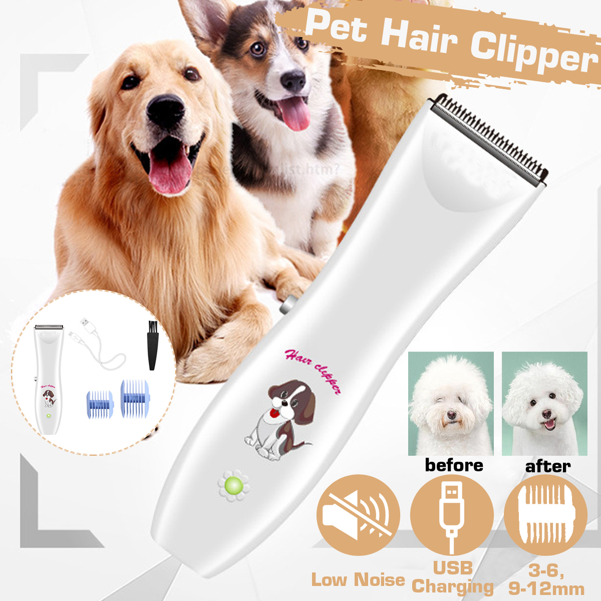 low noise pet hair clipper reviews