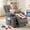 Deep Grey, variant on BOSMILLER Kids Recliner Chair, Push Back Toddler Recliner with Cup Holders & Side Pockets, Adjustable Footrest & Headrest Kids Sofa for Boys Girls 3+ Age Group