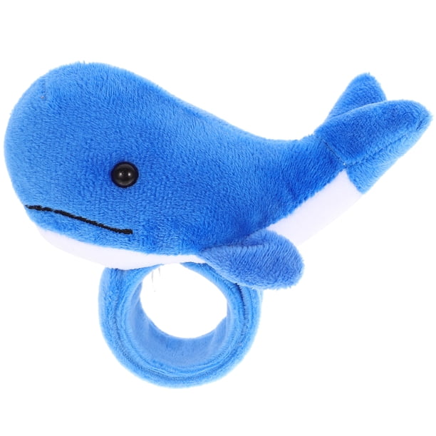 KAKOWELY Pulsera de ballena con forma de bofetada, pulsera de peluche decorativa con dibujos animados