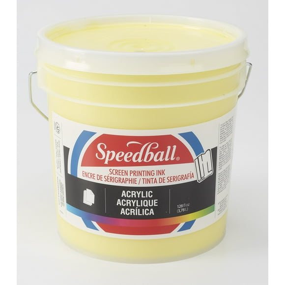 Speedball Acrylic Screen Printing Ink, 128-Ounce, Process Yellow