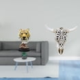 thumbnail image 2 of Majestuosa escultura de cabeza de animal, figura moderna, artesanía para sala de estar, entrada, estantería, mesa, pasillo, oficina, decoración de dor, 2 of 8