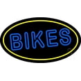 thumbnail image 1 of Double Stroke Bikes With Yellow Border LED Neon Sign 20 x 37 - inches, Clear Edge Cut Acrylic Backing, with Dimmer - Bright and Premium built indoor LED Neon Sign for automotive store, and mall., 1 of 7