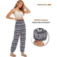 thumbnail image 3 of Conjunto de 3 pantalones harén para mujer, estilo bohemio de yoga de cintura alta con bolsillos., 3 of 5