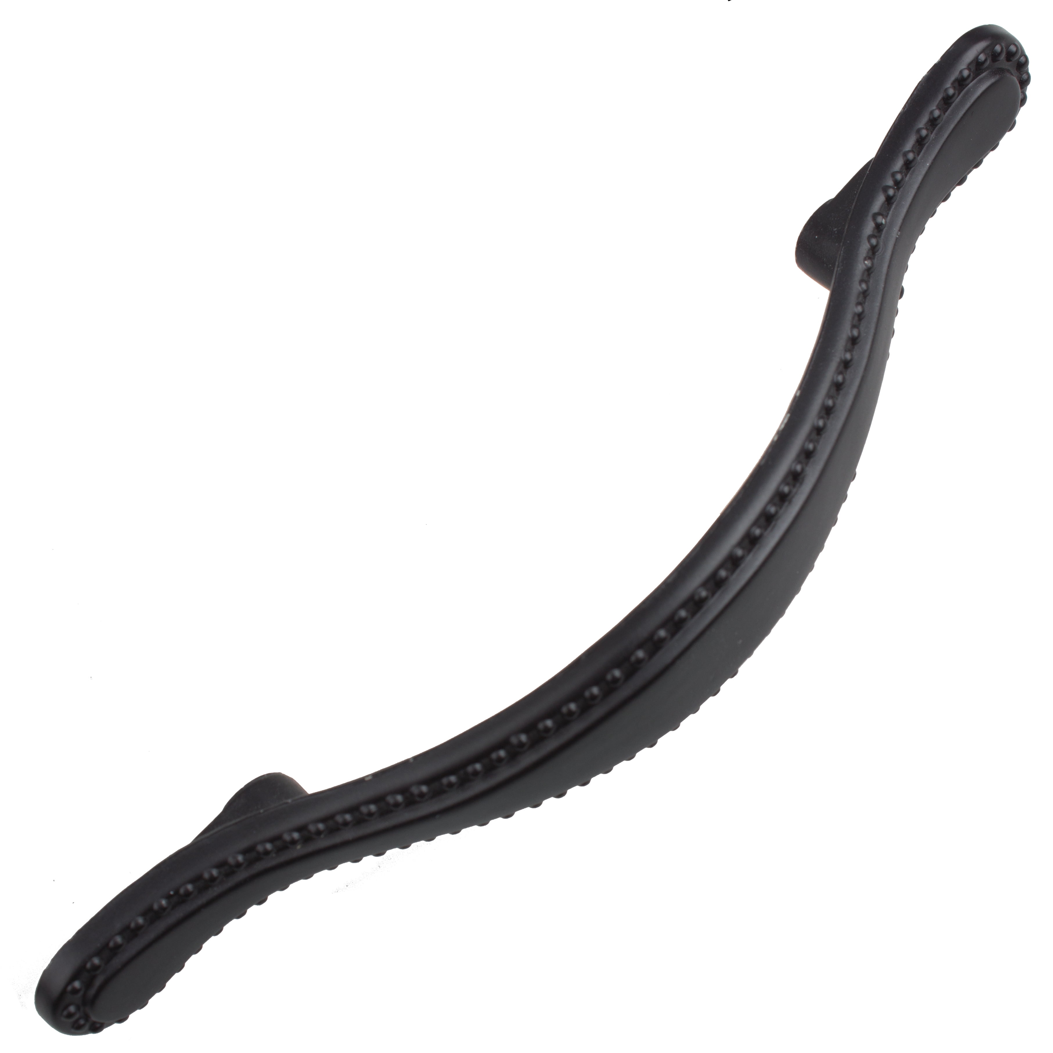 GlideRite 3 in. Center Beaded Pull Cabinet Hardware Handles, Matte Black, Pack of 10